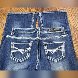 Rock & Roll Cowgirl boot cut western jeans size 28X34
